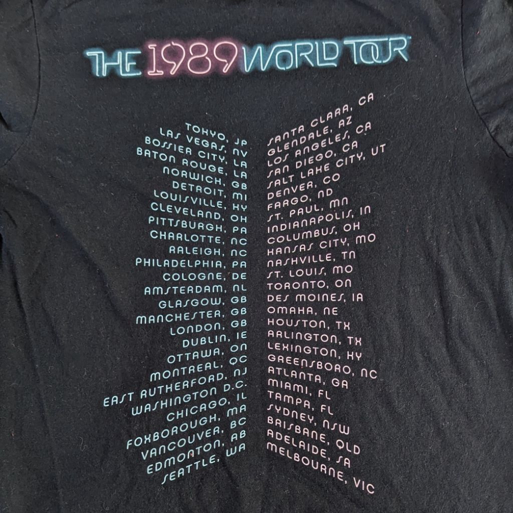 Taylor Swift 1989 Tour T-shirt - Small - Picture 4 of 8